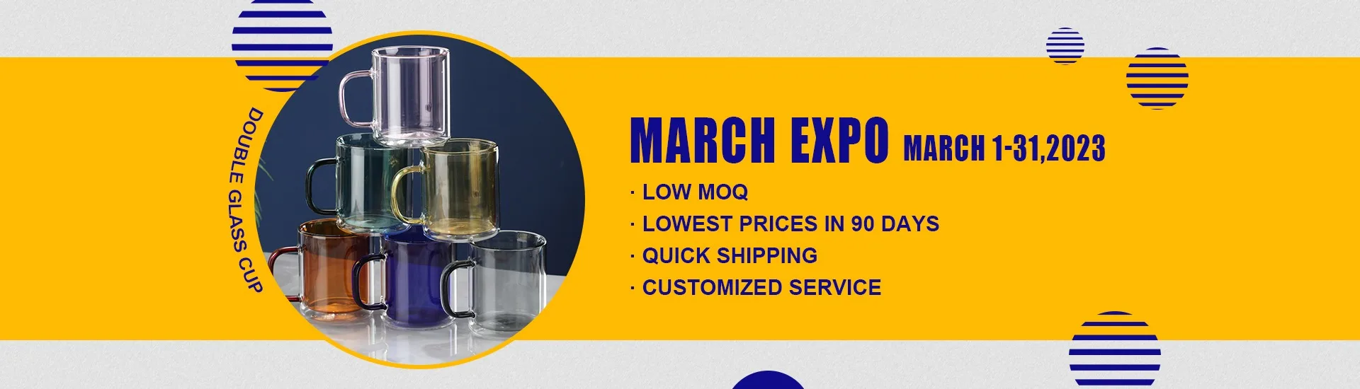 Shanxi Jingsheng Glassware Co., Ltd. custom Glassware, double wall glass