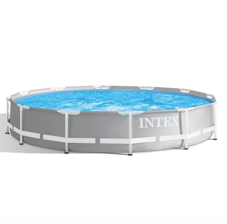 

INTEX 26700 10FT X 30IN PRISM FRAME above ground pool swimming pool adult, Grey