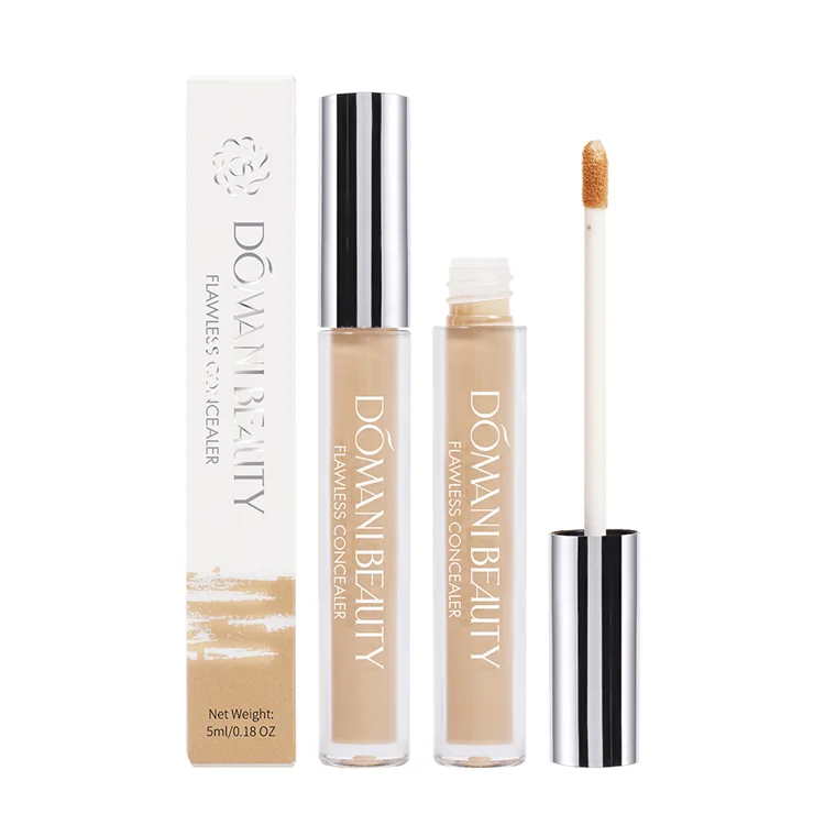

Domani Beauty Creamy Natural Waterproof Full Coverage Face Makeup Custom Logo Private Label Flawless Liquid Conceal Concealer, 4 colors