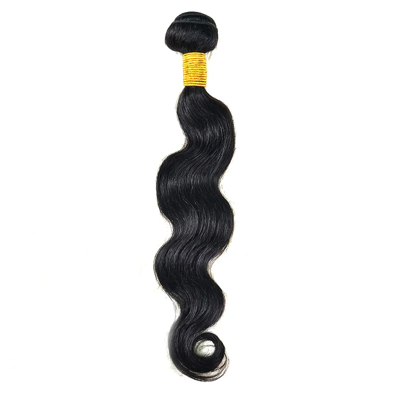 

100g Human Hair Brazilian Body Wave Bundle Virgin 100% Unprocessed Body Wave Weave Human Hair Bundles Natural Black Color