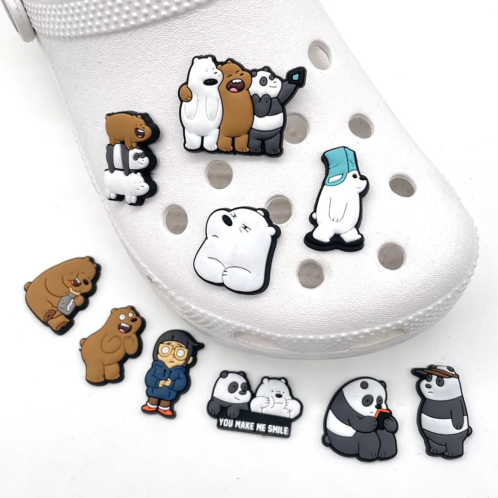 

Melody Cartoon Wholesale PVC Clog Shoe Decorations Charms Kuromi Soft Rubber Shoe croc Charms As a gift for the child, As picture