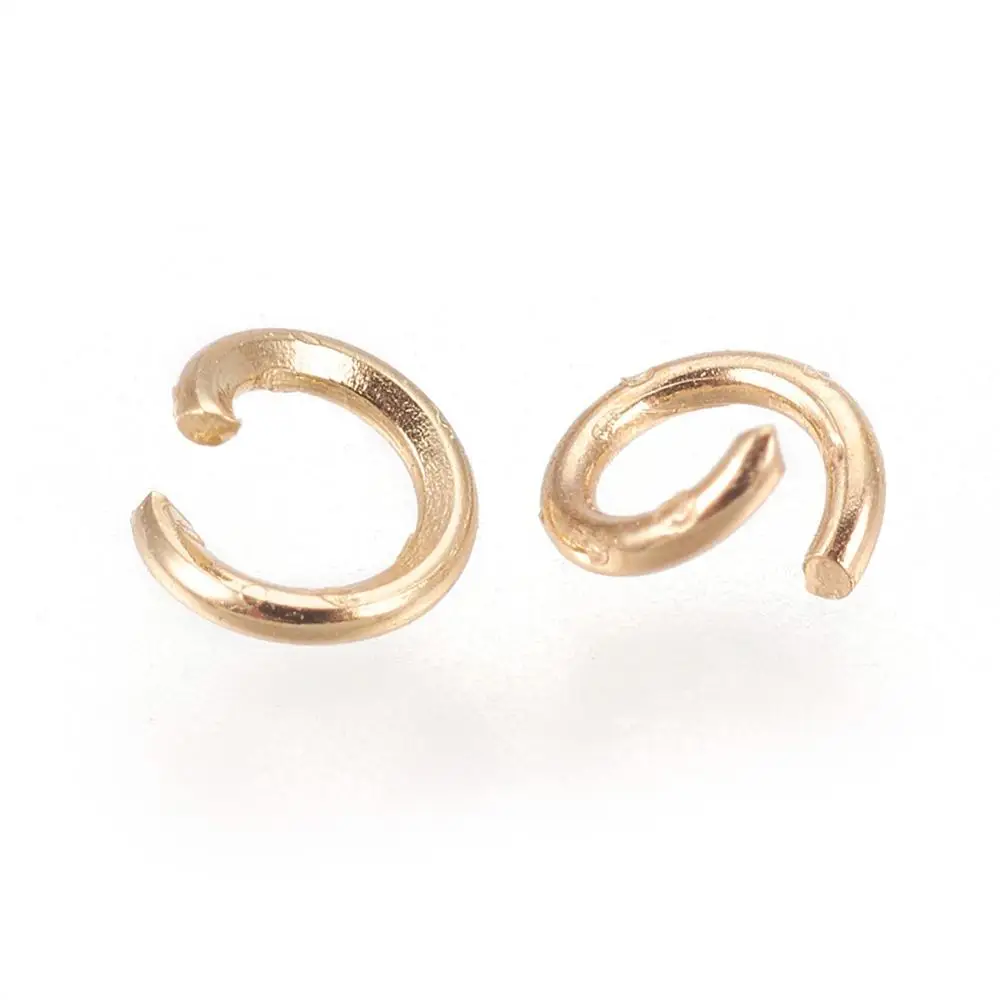 

Pandahall Long-Lasting Plated Brass Open Jump Rings Gold 3x0.5mm 300pcs