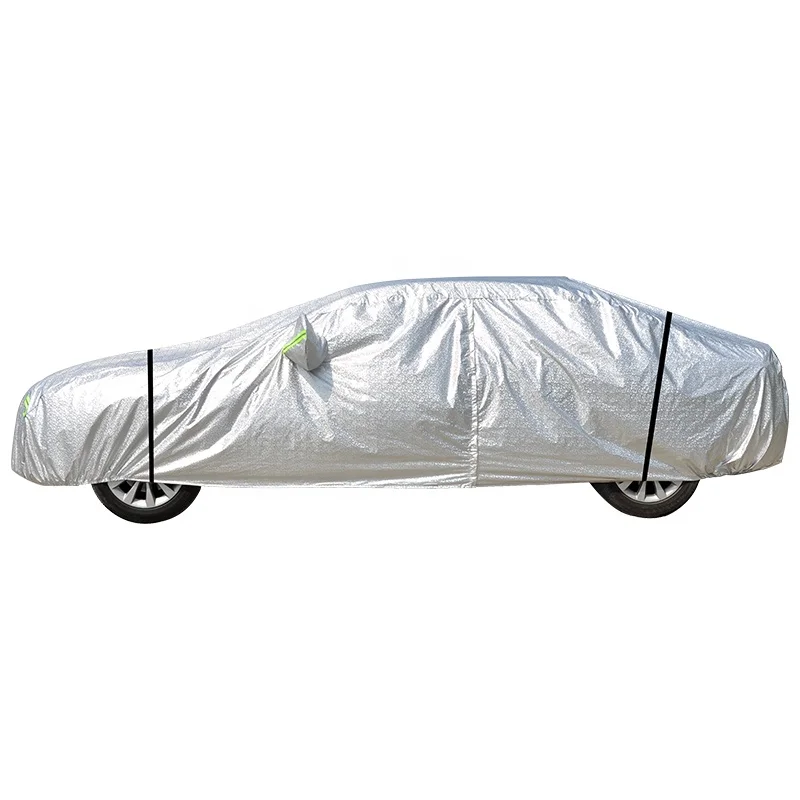 
Top Quality UV Protection Driver-Side Zippered Opening Waterproof Dustproof PEVA Car Park Cover 