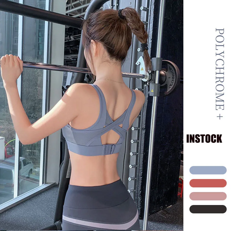 

2021 new high-support sports bra fitness workout running shirts womens workout tank top sports vest yoga bra accept customize, Blue,black,purple,rose