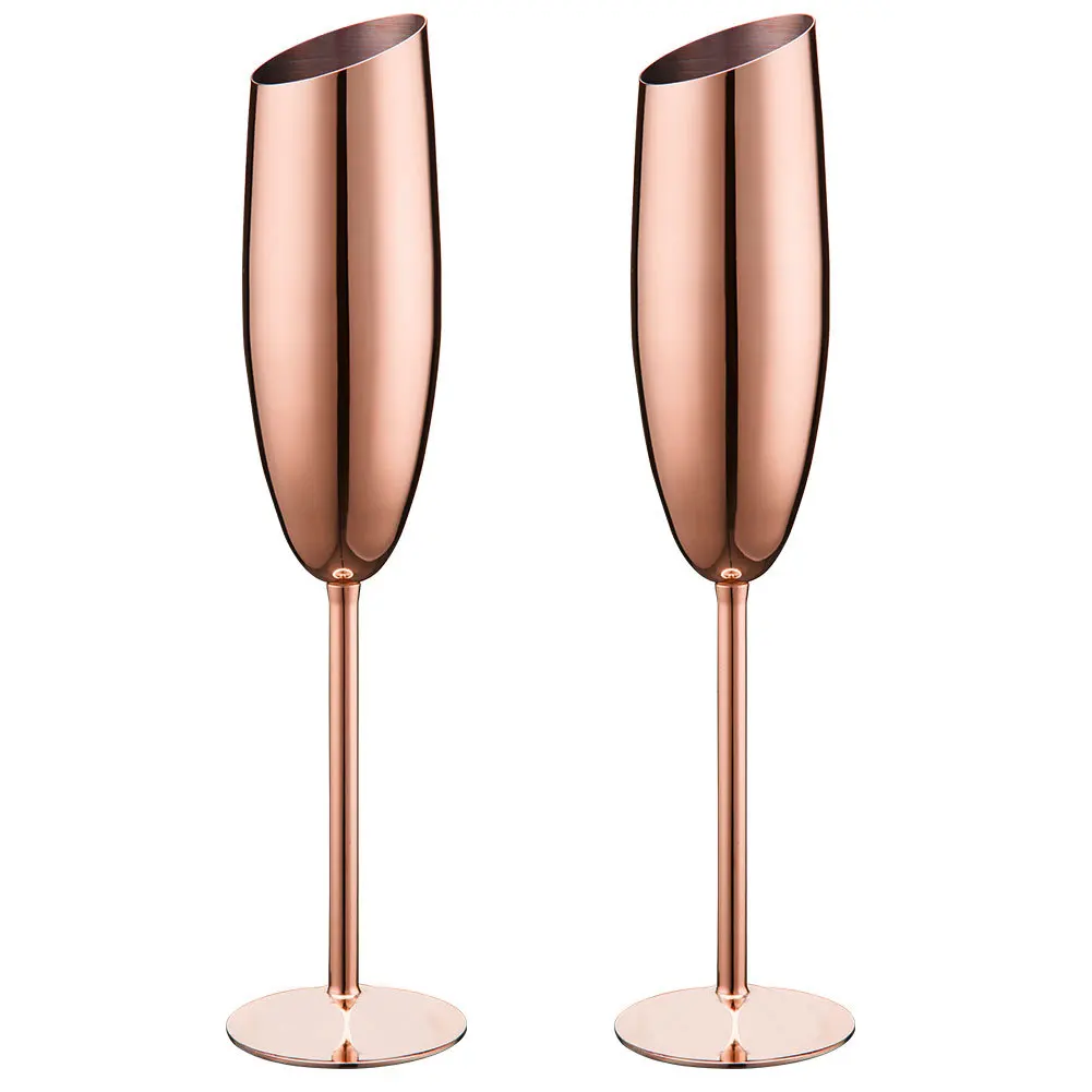 

Custom Metal Wine Tumbler Stainless Steel Champagne Glasses Goblet
