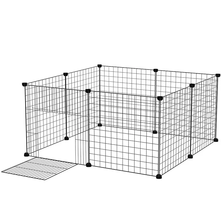 

Puppy Supply Tall Play Yard Playpen Pet Dog Child Baby Secure Enclosure Gate Large Pen, Black