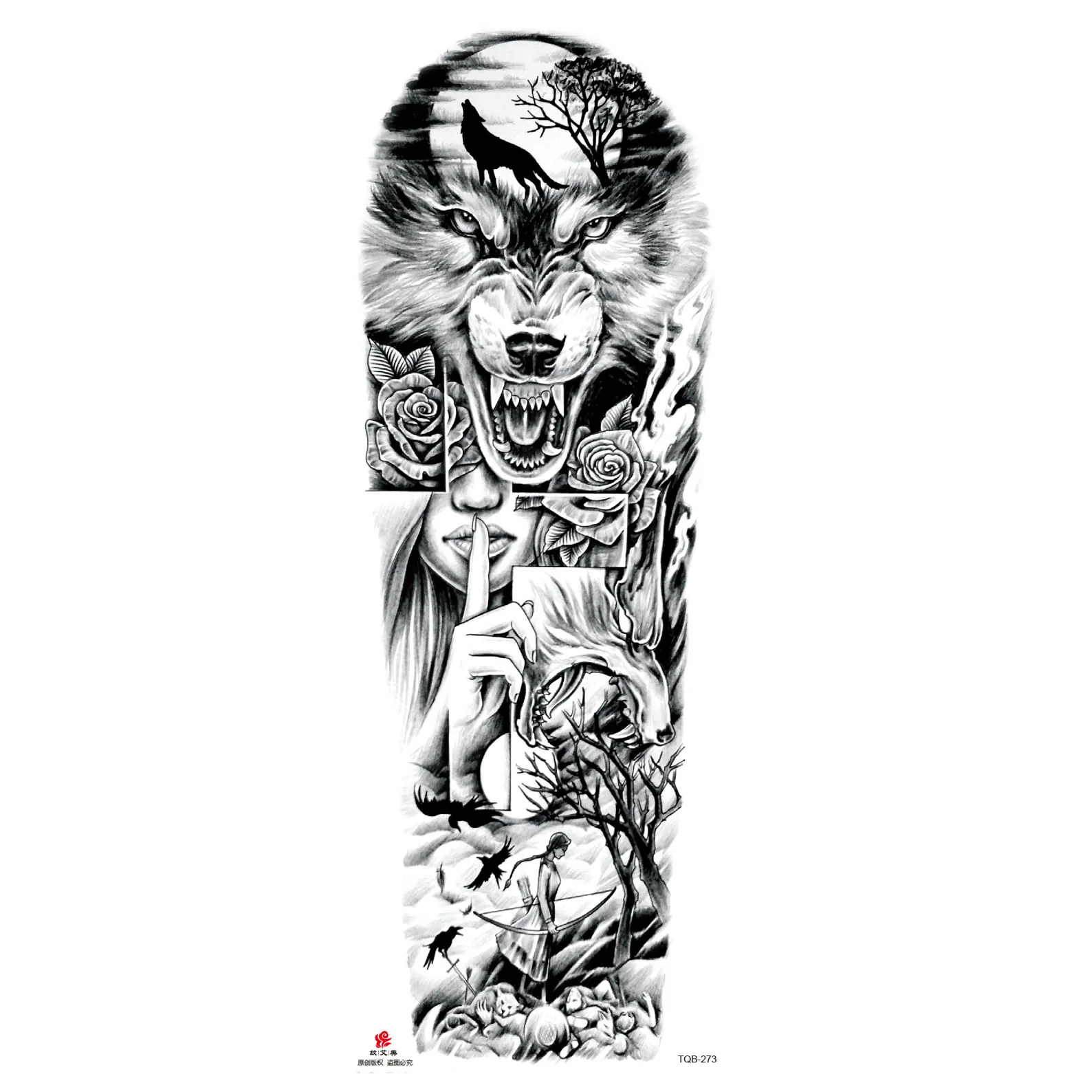 

halloween decor custom arm tattoo temporary halloween tattoo sticker