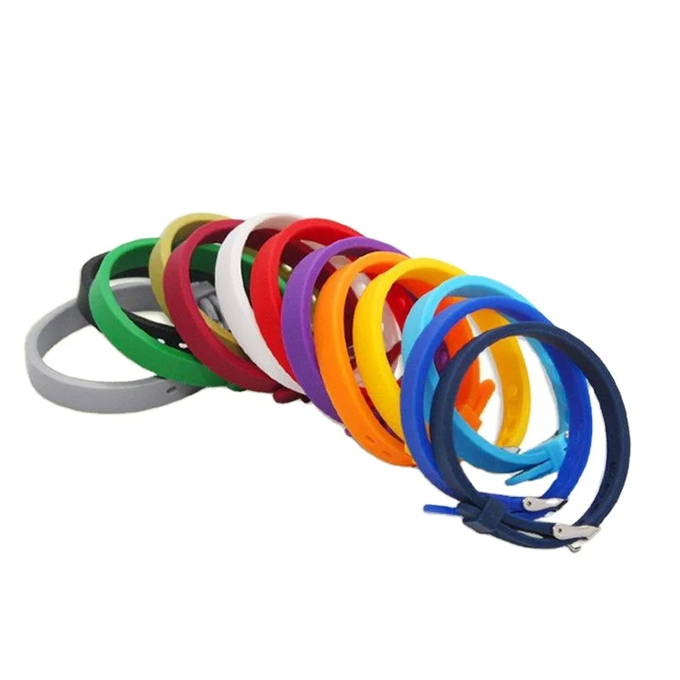 

Trending Hot Products Adjustable Blank Silicone Bracelet For Slider Beading and Charm, Multicolor
