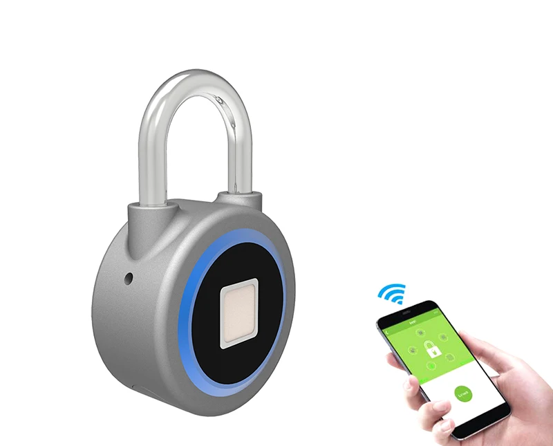 

Hot Sale Intelligent Zinc Alloy Candado Huella Waterproof Luggage Safety Security Lock Fingerprint Keyless Smart Locks