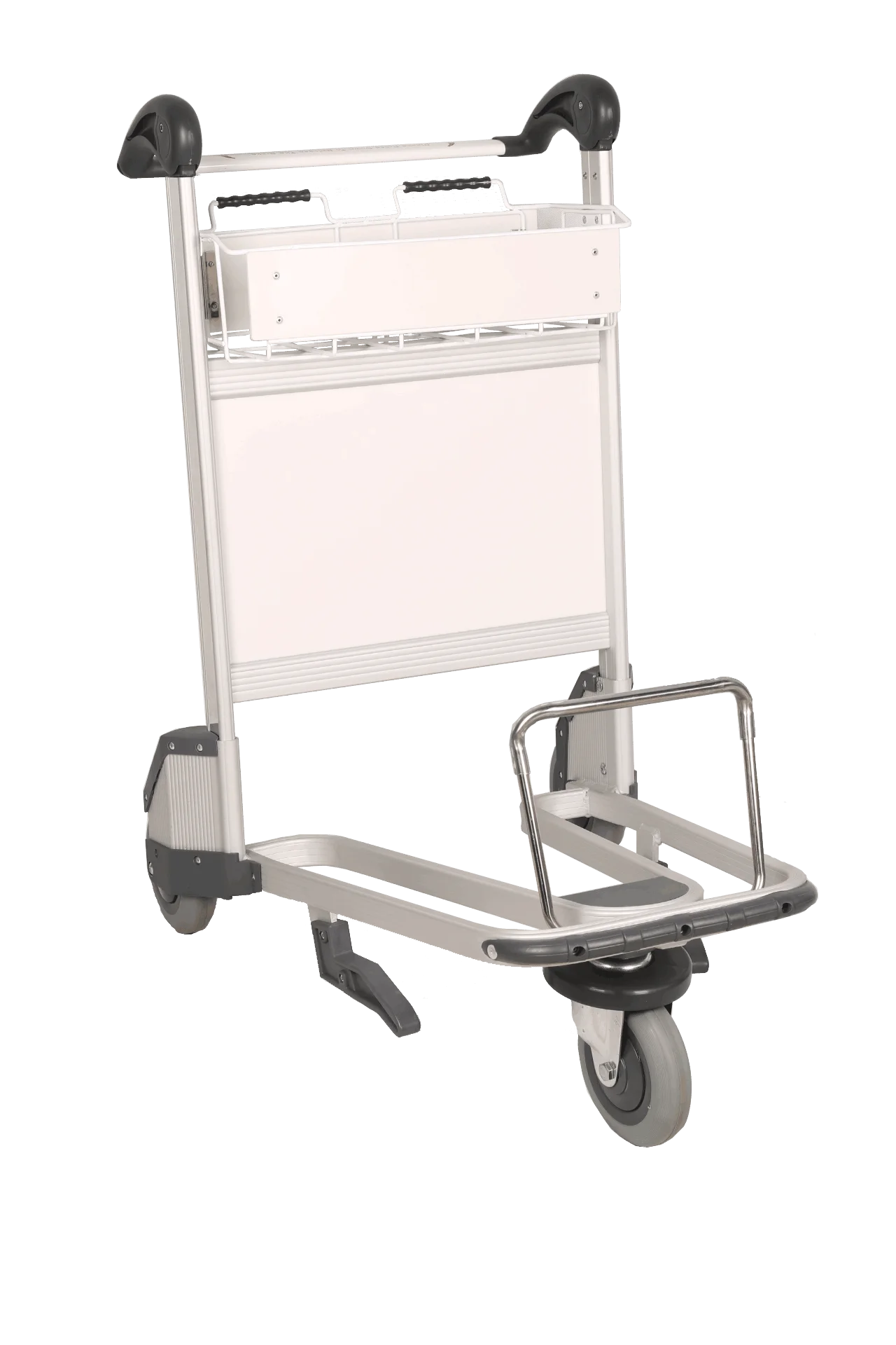 China Airport Passenger Baggage Trolley Cart With Hand Brake,Rubber