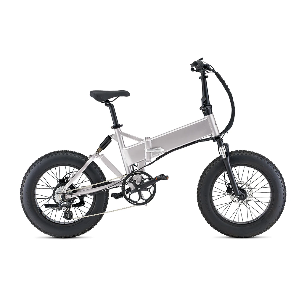 

In Stock foldable electric bike with 4.0 tire fat bike 7 Speed folding electric snow bike for adult