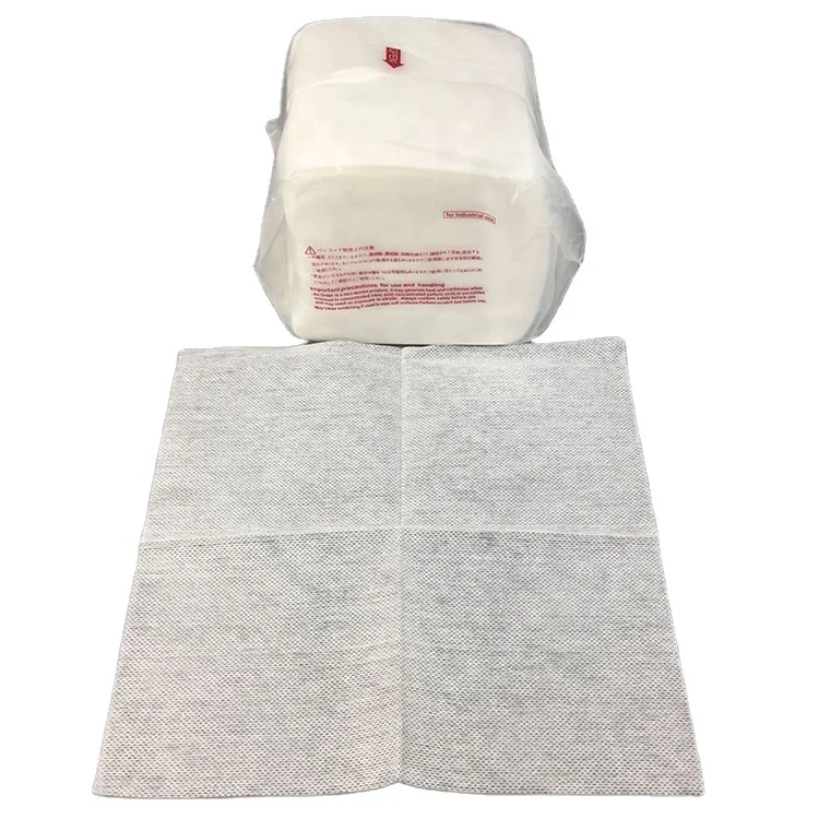 

Lint Free Industrial Cleaning 35gsm 50% Viscose 50% Polyester 25cm x 25cm Bemcot M-3 Cleanroom Paper Wipers