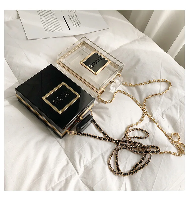 

Fashion Wholesale Ladies Jelly Handbags Popular Perfume bottle Bags For Women