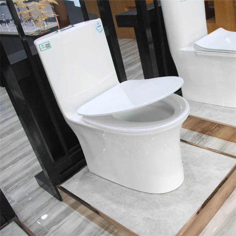 Bathroom Ceramic Dual Flush Closestool WC Toilet with Tank