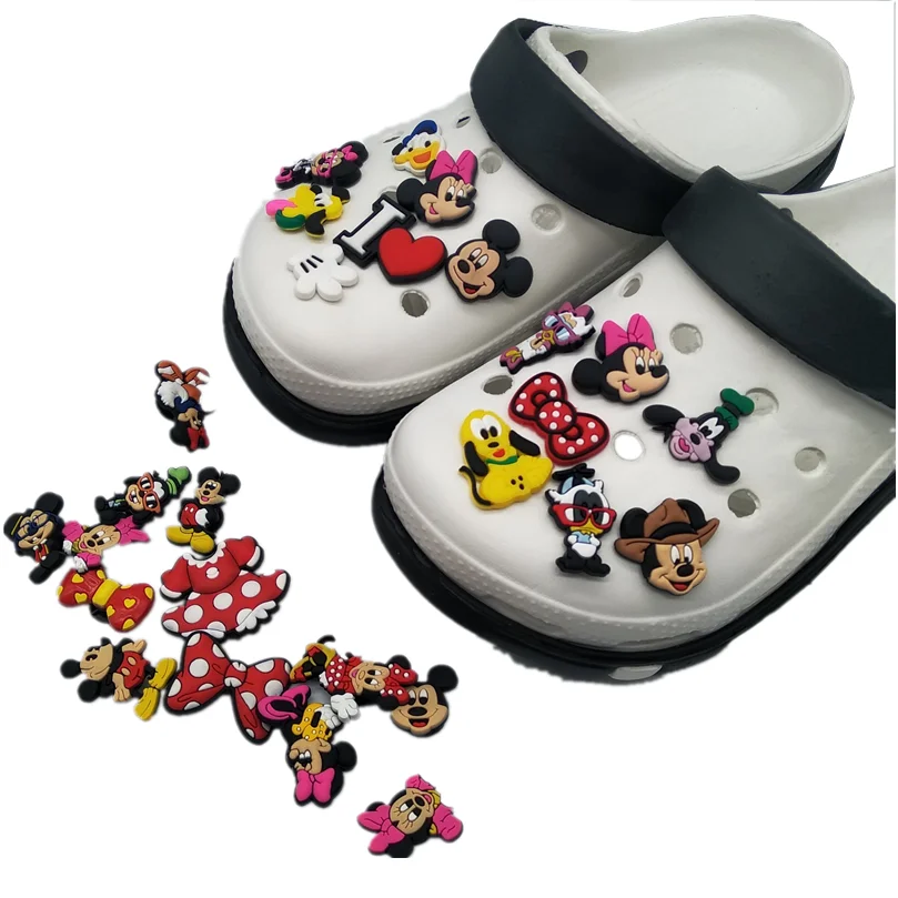 

Hot sell designer charms cartoon mickey PVC croc charms Custom designer custom for croc sandals charms and bracelet