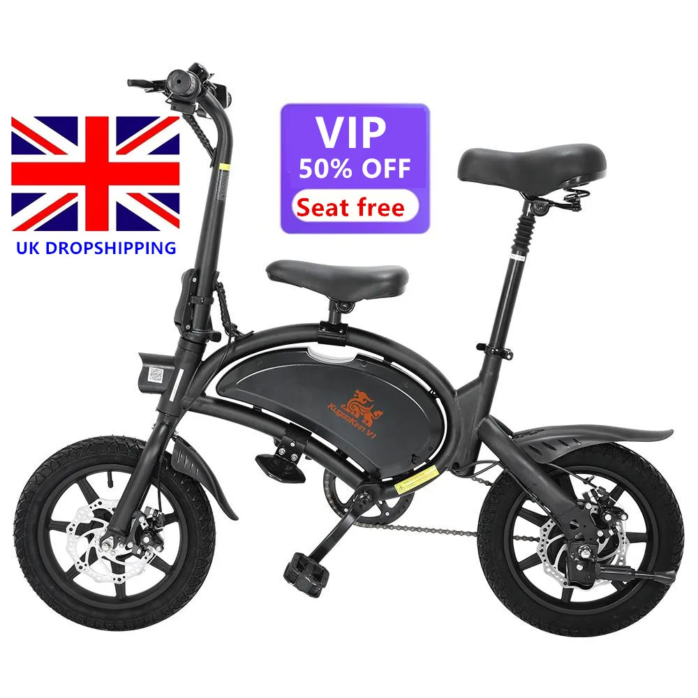 

2022 new Amazon ebay hot selling KUGOO KIRIN B2 V1 foldable electric city bike 48V 400W Electric bikes for adults uk wearhouse