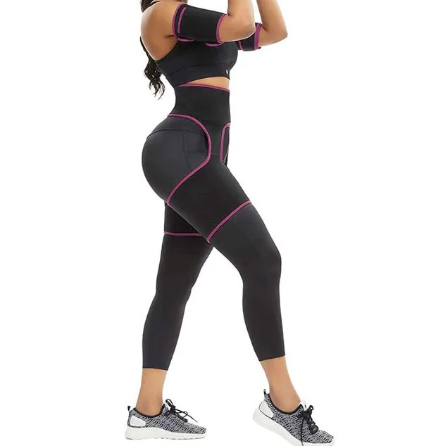 

New Arrival Neoprene Sweat Shapewear Slimming Leg Body Shaper Adjustable Waist Trainer Slimming Belt Thigh Trimmer for Women