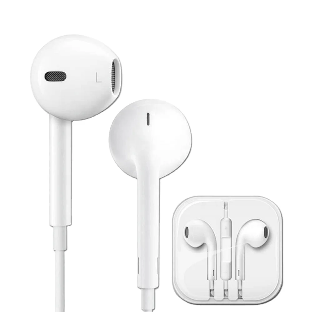 

Cheapest!!! Hands Free Wired Earphone 3.5mm Earphone Headphone For Apple Android Universal Wired Earphones For Iphone6, White