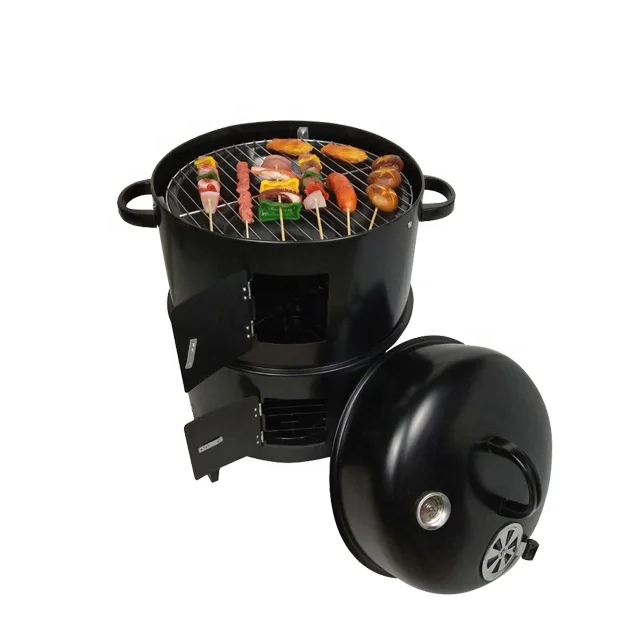 

ALIKER smokeless barbecue grill multilayer easily assembled meat cooker BBQ grills