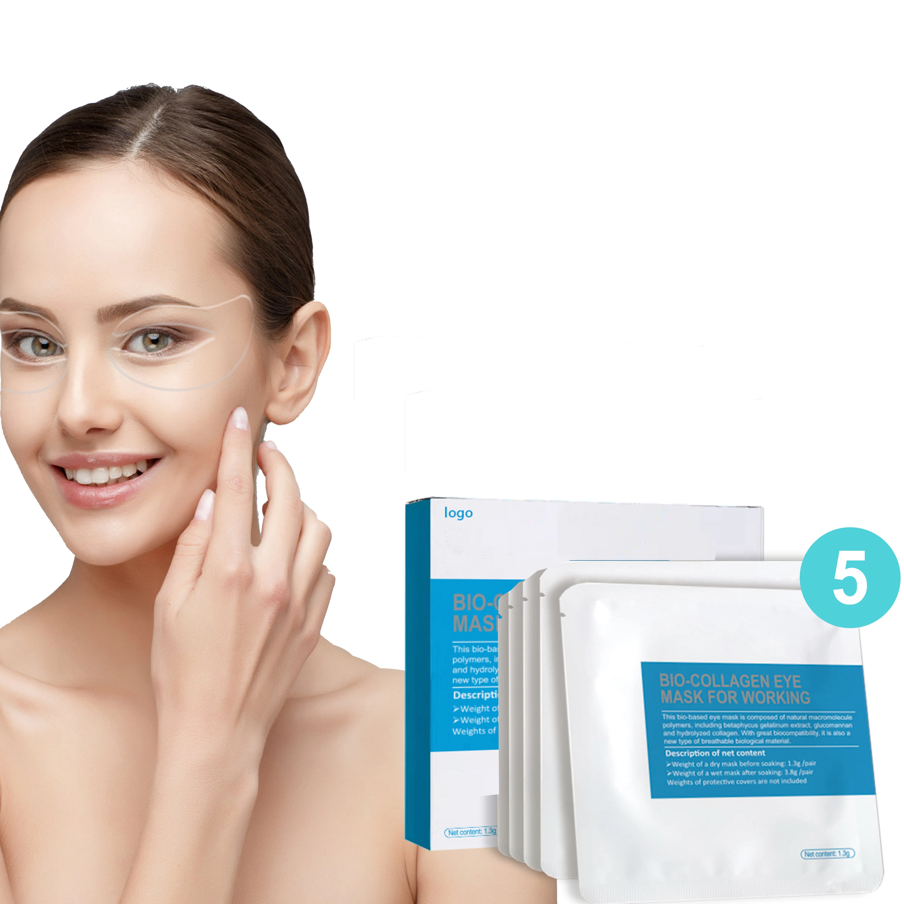 

Korean Eye Stick Care Collagen Mask Under Eyes Collagen Eye Mask Products, White