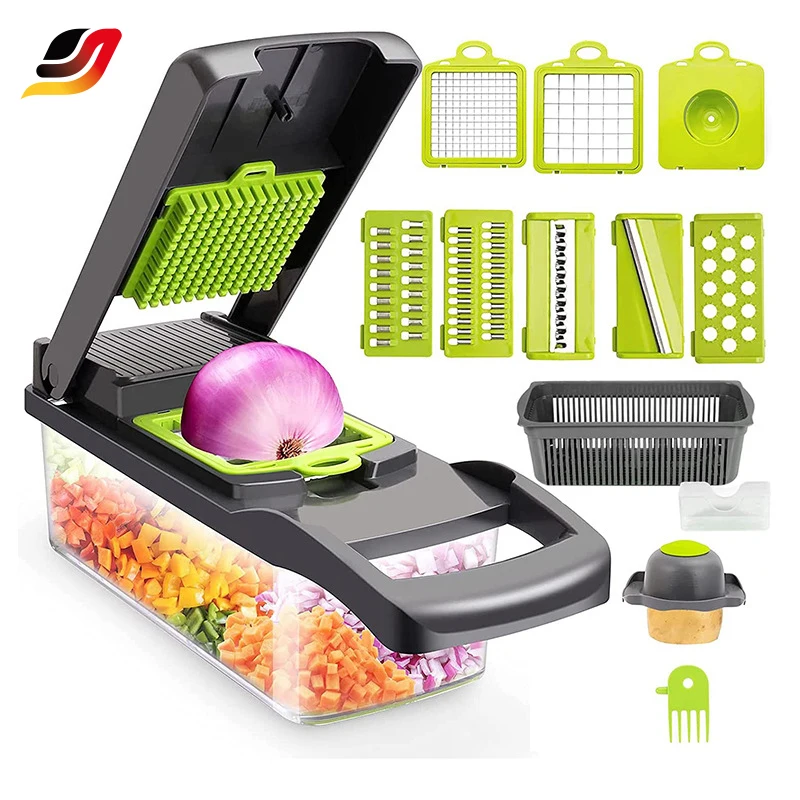 

15 in 1 kitchen Gadget Multi Manual accessories hand slicer Vegetable Cutter Onion Chopper Dicer Vegetable Chopper