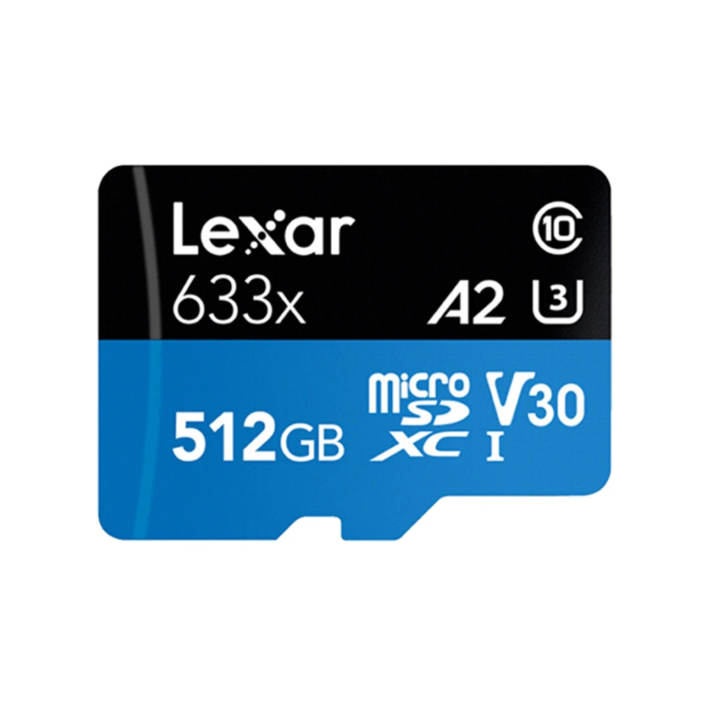 

Wholesale Lexar 633X Micro SD Card 512GB 256GB 128GB 32GB 64gb Memory Card C10 U3 U1TF Card Free Adapter