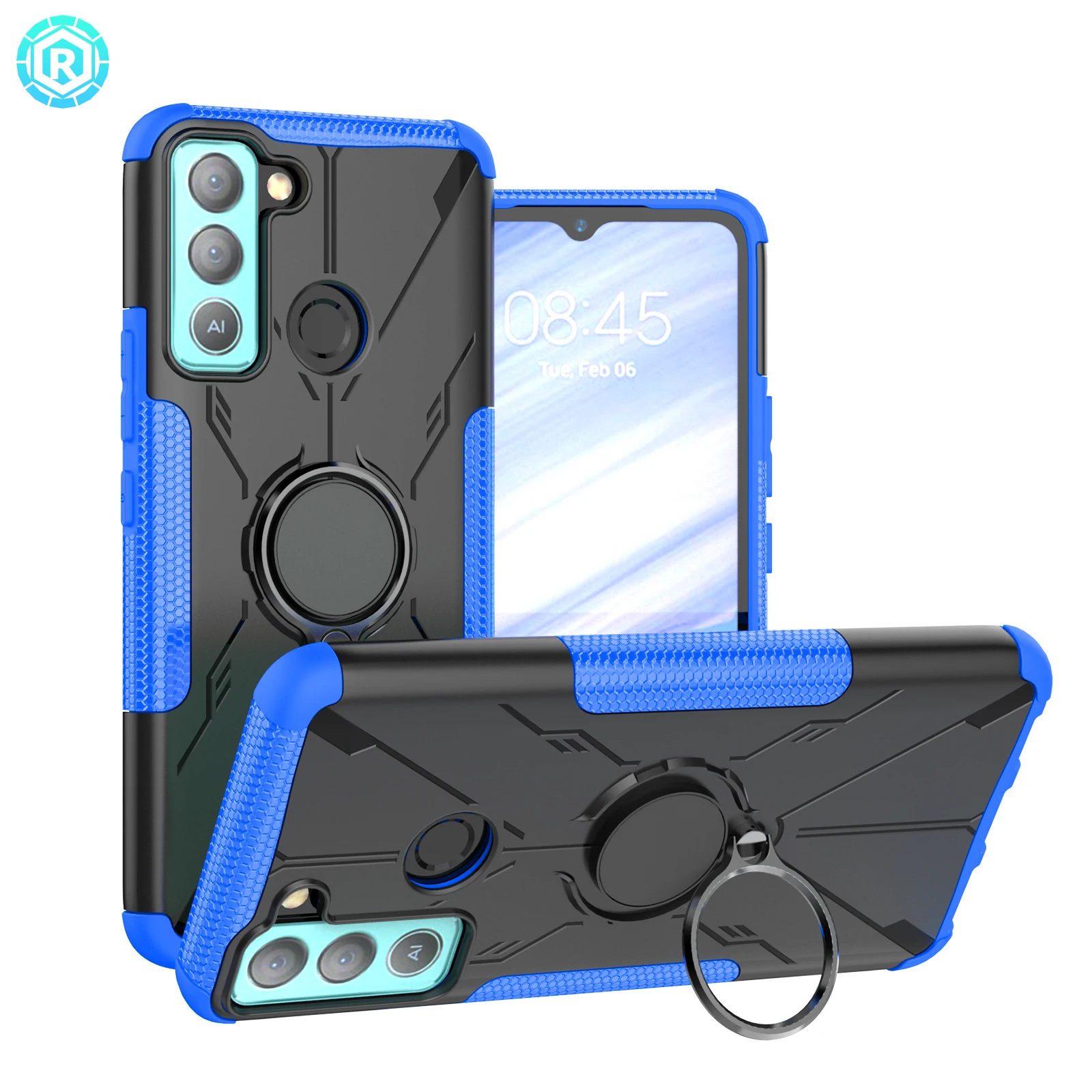 

Free Sample Mecha Case With kickstand Wholesale Price Phone Case Cell Back Cover For Tecno Pop 5 LTE