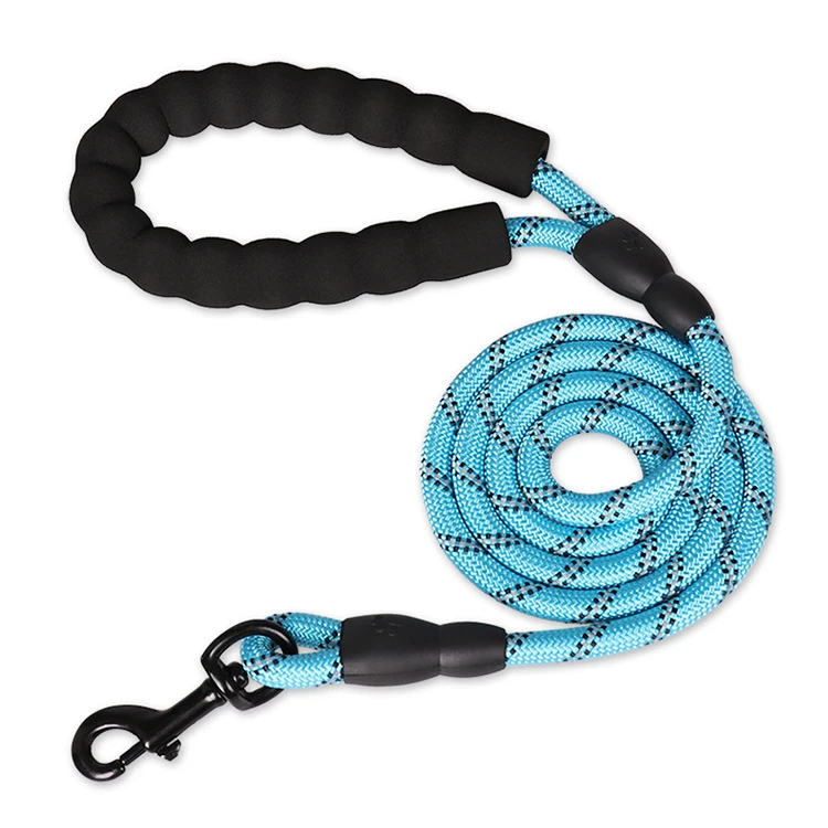 

Wholesale New Braided Pet Lead Climbing Nylon Rope Dog Leash, Blue, black, red, purple, green, pink, orange