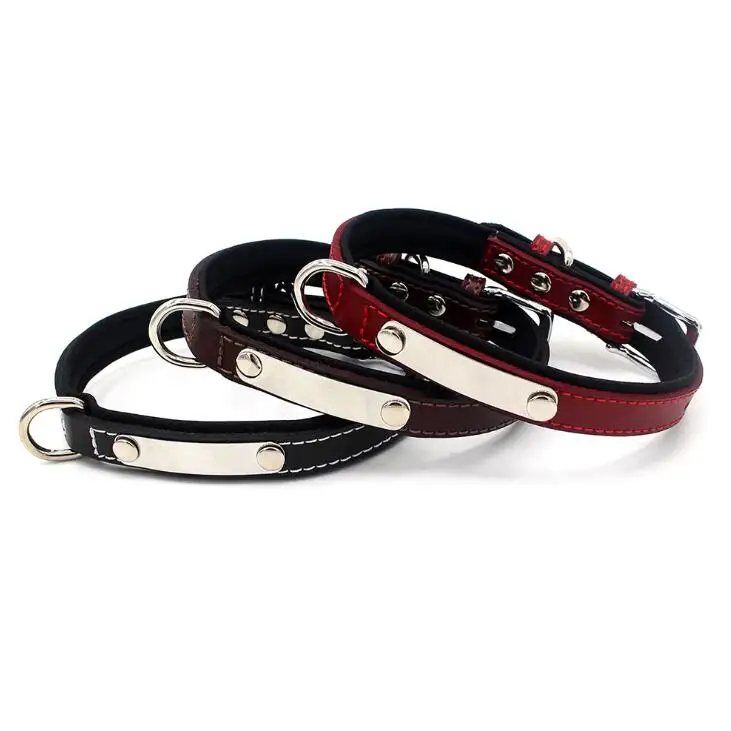 

Fashion Engraved Neoprene Leather Dog Collar for Dogs COLLARS Opp Bag XS/S/M/LXL All Seasons 10pcs