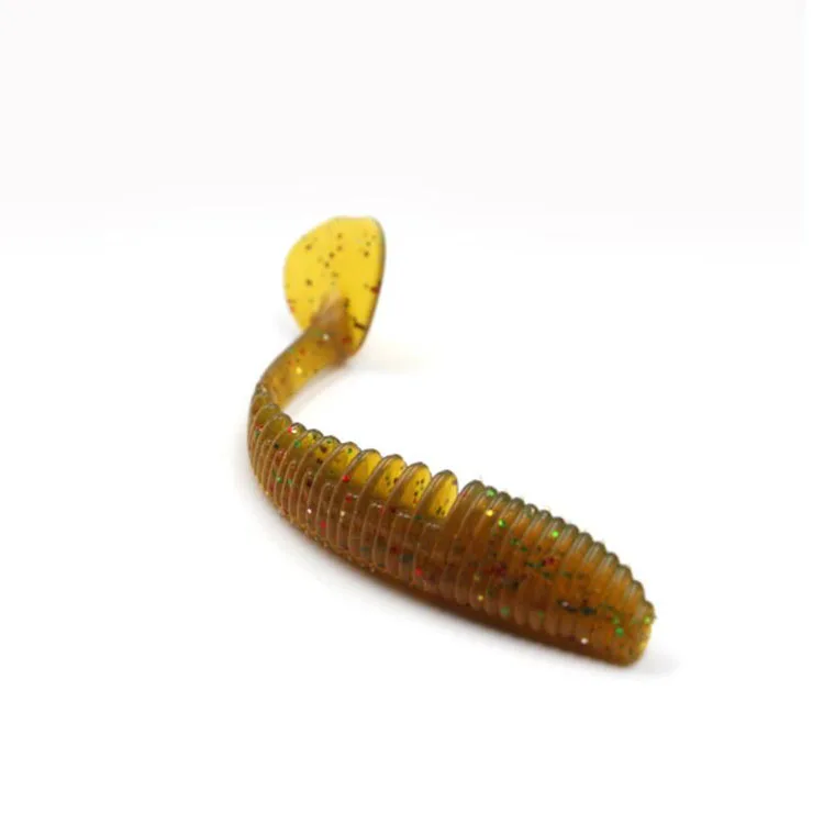 

Soft Lure Japan Shad Worm Swim bait Fly Fishing silicone Rubber Fish Fishing Lure, Single white, red,brown, double green/yellow,blue/white,black/grey
