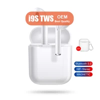 

TWS i9S Best Quality High Configuration V5.0 pop-up custom wireless earphone i9s tws