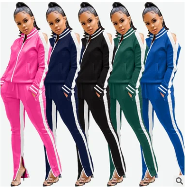 

2020 European and American fashion leisure Women's sports suit