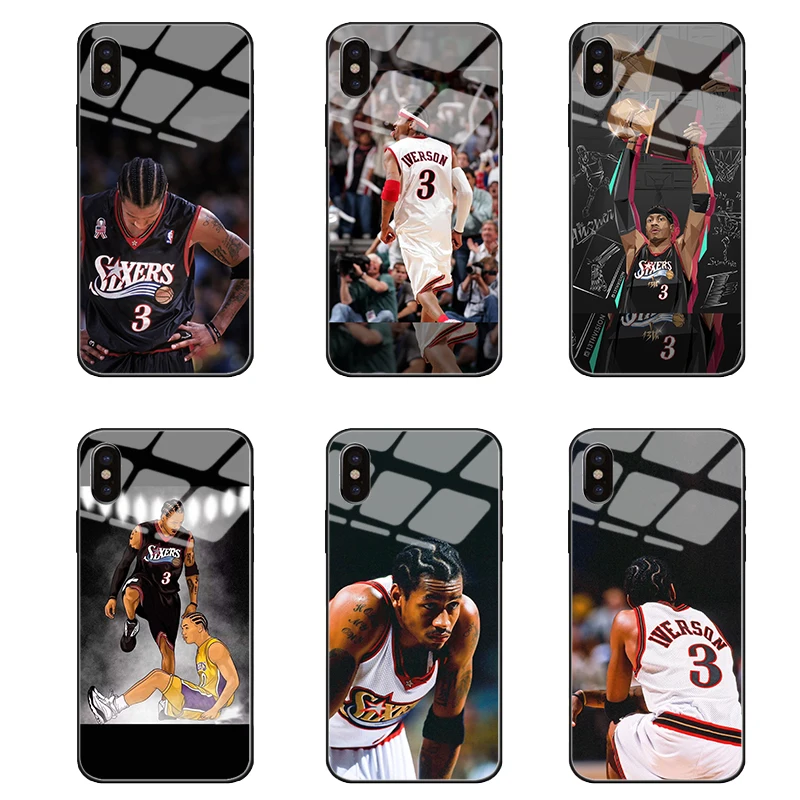 

NBA Basketball Star Kevin Garnett Phone Case for iPhone 11 Pro Max Allen Iverson Case