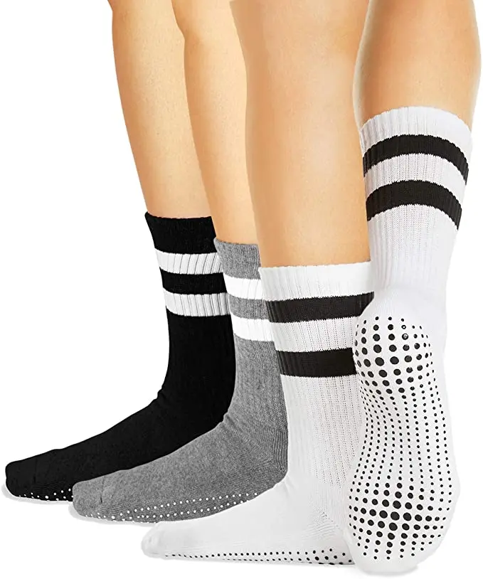 

Non Slip Casual Crew Socks Indoor Yoga Sports Socks, Custom color