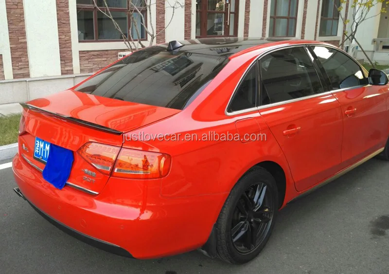 FOR AUDI A4 A4L B8 B8.5 CAR ABS REAR TRUNK SPOILER WING LIP 2009-2016