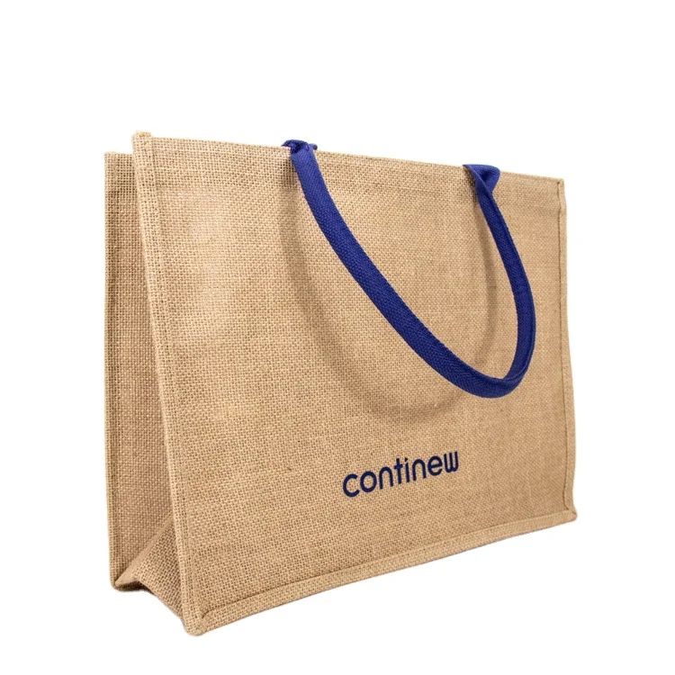 

Eco-friend Reusable 100% Natural Pure Jute Tote Bag