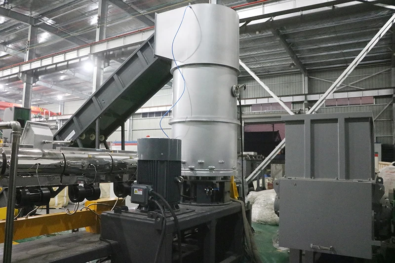 RSL Series Double Stages Plastic Pelletizing Machine For Washing Recycled Soft PE PP Material