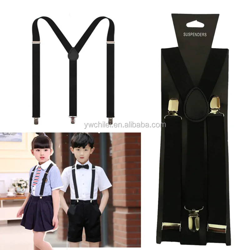 Girls Toddler Baby Elastic Adjustable Suspenders Yback Design With