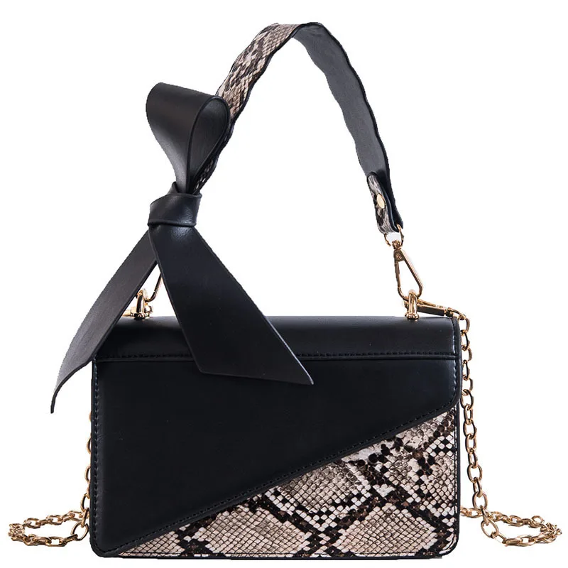 

Snake Skin Pattern Fashion Trends Ladies Bags Chain Crossbody Shoulder Purse Leather Snakeskin Handbags
