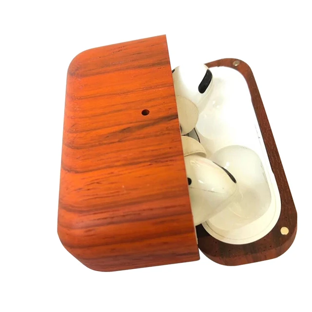 

Suitable for Airpods 1/2/ Pro wooden grain earphone protective case wooden case