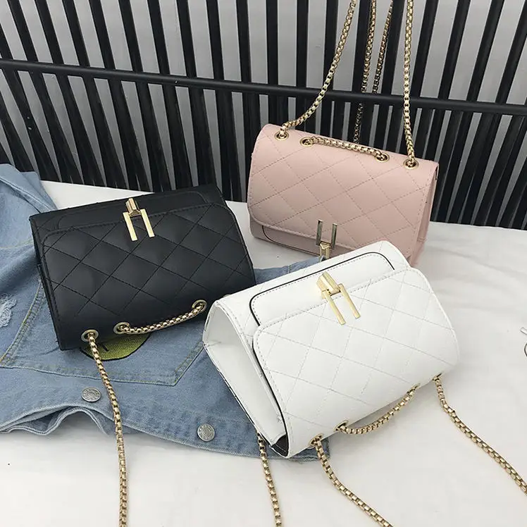 

Pure Color Women's Handbag Leather Crossbody Bag Pu Shoulder Bag Hand Bag For 2020 New Arrival