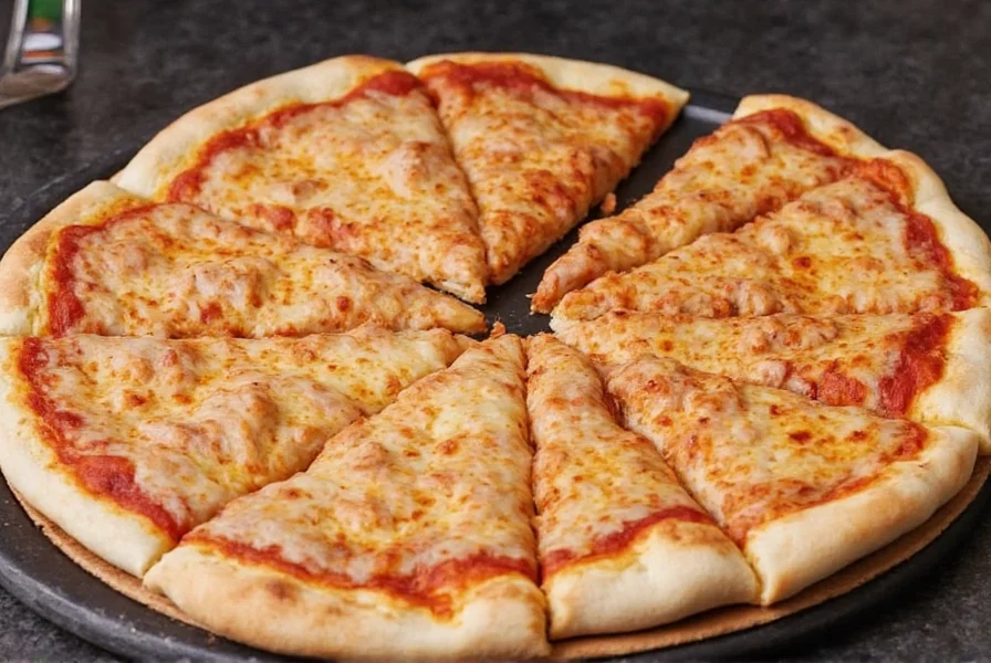 Cinnamon roll pizza with gooey center and powdered sugar