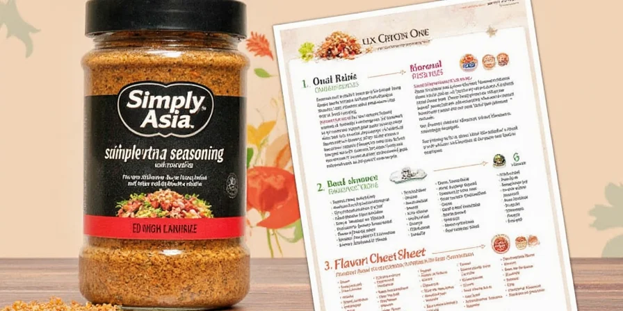 Spice Jars on Shelf Including Simply Asia Seasoning