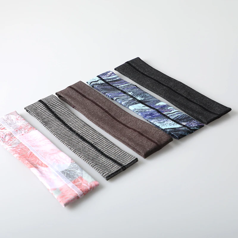 

2021 Plain Top Knot Athletic Running Tie Dye Gym Workout Sport Headband for Women