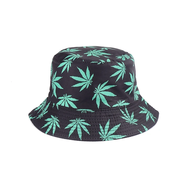 

Factory Wholesale Maple Leaf Designers Hats Bucket Custom Unisex Bucket Hat