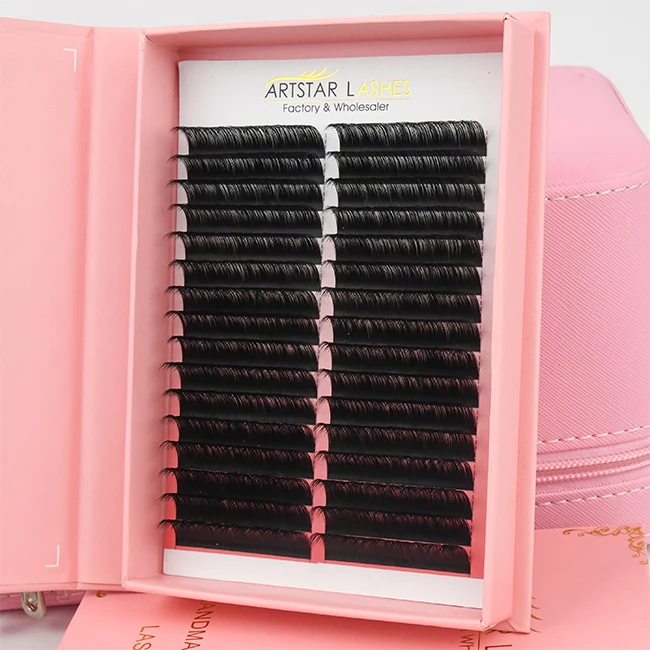 XL Large 32 Rows Loose Bottom Individual Russian Mega Volume Eyelash Extension Handmade Synthetic Hair Extensions in Box