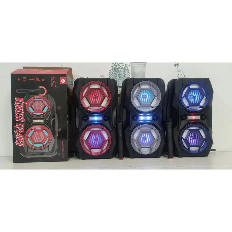 

KTS-1310 New DJ Speaker KTS Double 6.5 Inch Speaker Small Multi Function Speaker With Wireless Microphone