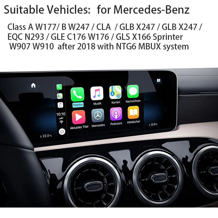 Vehicles Android Auto Wirelessly Carplay For Mercedes Ntg6 Class A B