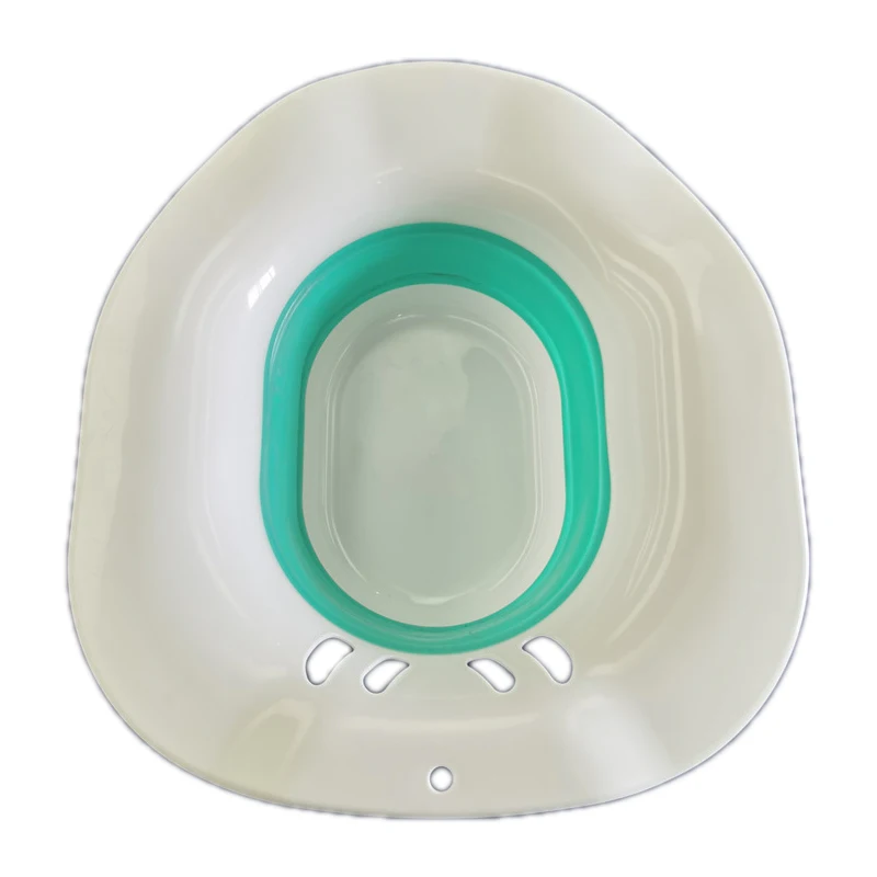 

Collapsible Sitz Bath Medical Bedside Carafe Enema, Green,pink,gray