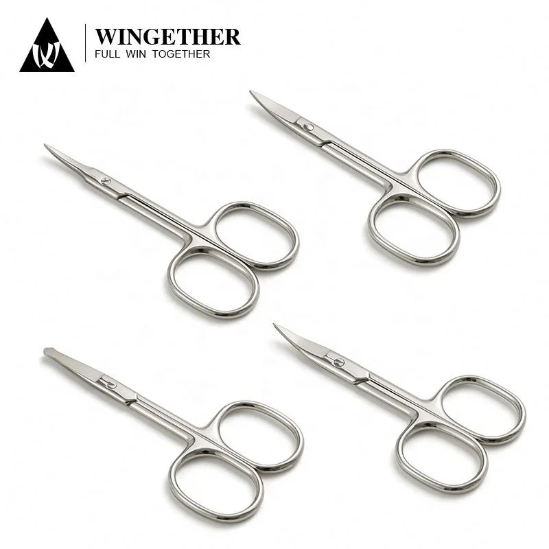 

Wingether Amazon Best Selling Wholesale Professional Scissor Manicure Manicure Scissors Color Curved Eyebrow Scissors